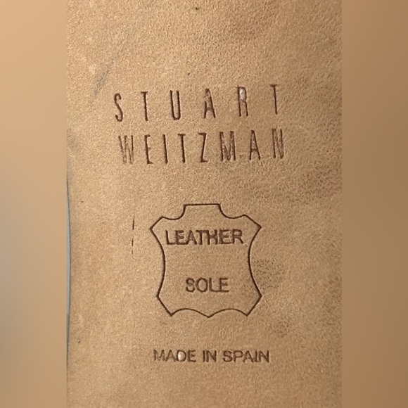 Stuart Weitzman 4” Heels Multicolor Suede Open Toe Iconic Nudist Ankle Strap 6.5 - Picture 10 of 11